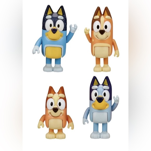 BLUEY & FAMILY 4-Pack Figure Set - Chilli, Bluey, Bingo & Bandit NEW - Picture 3 of 5